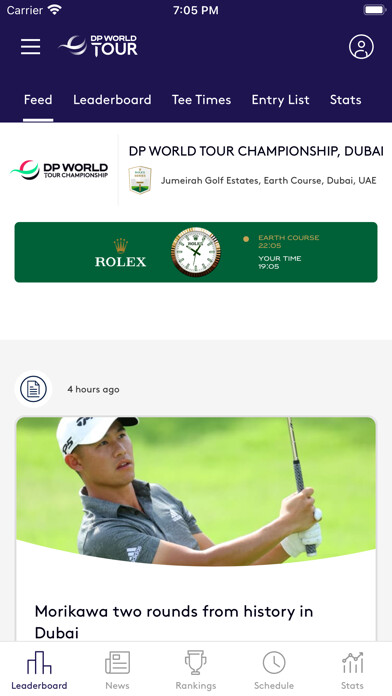 Emulate iPhone app DP World Tour using MyAndroid Emulate iPhone app DP World Tour using MyAndroid