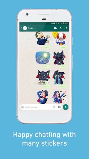 Run android online APK Dracula Stickers WAStickerApps from MyAndroid or emulate Dracula Stickers WAStickerApps using MyAndroid