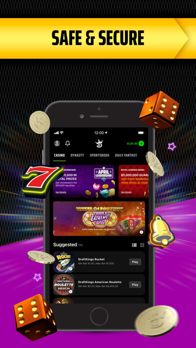 Emulate iPhone app DraftKings Casino - Real Money using MyAndroid