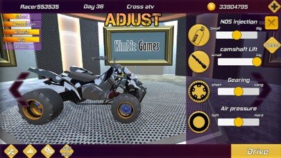 Emulate iPhone app Drag Bikes 2 moto Drag racing using MyAndroid