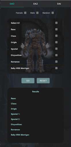Run android online APK Dragon Age Character Gen. from MyAndroid or emulate Dragon Age Character Gen. using MyAndroid Run android online APK Dragon Age Character Gen. from MyAndroid or emulate Dragon Age Character Gen. using MyAndroid