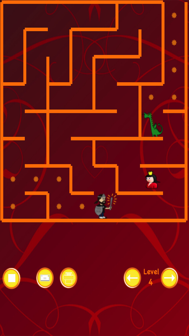 Emulate iPhone app Dragon and Knight Maze (save the princess) using MyAndroid Emulate iPhone app Dragon and Knight Maze (save the princess) using MyAndroid