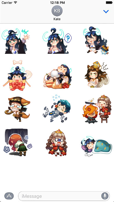 Emulate iPhone app Dragon Blaze Sticker using MyAndroid