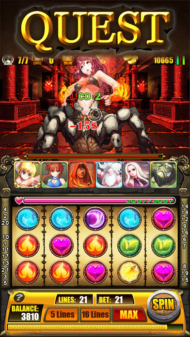 Emulate iPhone app Dragon Era - Slots Card RPG using MyAndroid