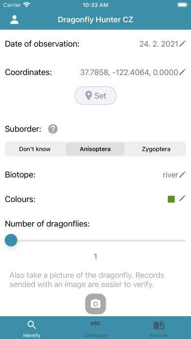 Emulate iPhone app Dragonfly Hunter CZ using MyAndroid