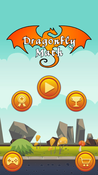 Emulate iPhone app DragonFly Math - Endless Runer/Obstacle avoiding Style game with math mode using MyAndroid
