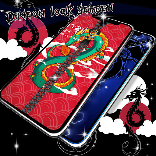 Run android online APK Dragon lock screen zipper from MyAndroid or emulate Dragon lock screen zipper using MyAndroid