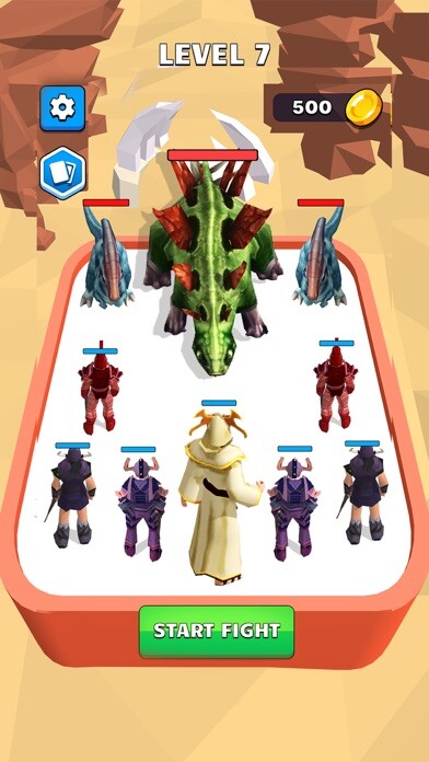 Emulate iPhone app Dragon Merge Master 3D using MyAndroid