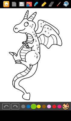 Emulate Android APK Dragons Coloring Games