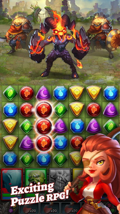 Emulate iPhone app Dragon Strike: Puzzle RPG using MyAndroid Emulate iPhone app Dragon Strike: Puzzle RPG using MyAndroid