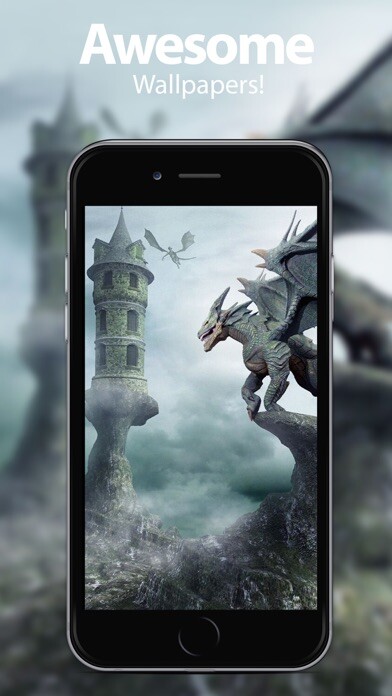 Emulate iPhone app Dragon Wallpapers & Themes using MyAndroid