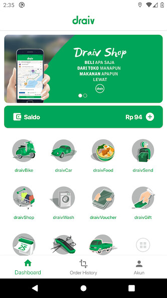 Run android online APK Draiv from MyAndroid or emulate Draiv using MyAndroid