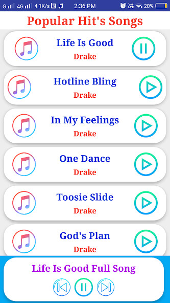 Run android online APK Drake All Songs from MyAndroid or emulate Drake All Songs using MyAndroid