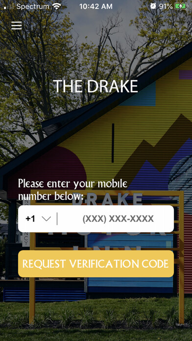 Emulate iPhone app Drake Hotels using MyAndroid