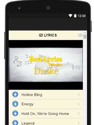Emulate Android APK Drake Lyrics Izi