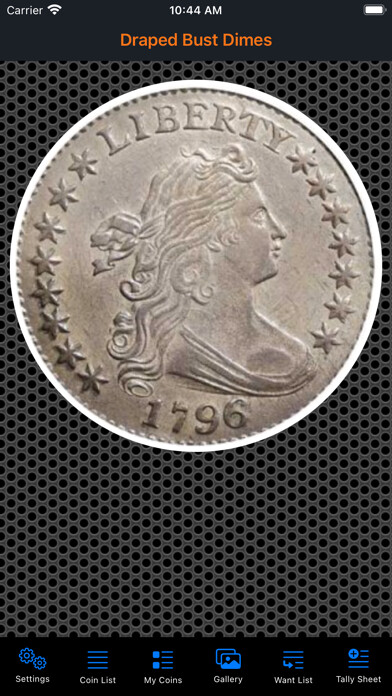 Emulate iPhone app Draped Bust Dimes Collection using MyAndroid Emulate iPhone app Draped Bust Dimes Collection using MyAndroid