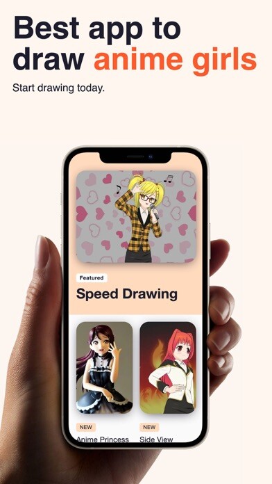Emulate iPhone app Draw Anime Girl Step By Step using MyAndroid