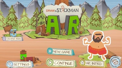 Emulate iPhone app Draw a Stickman: AR using MyAndroid