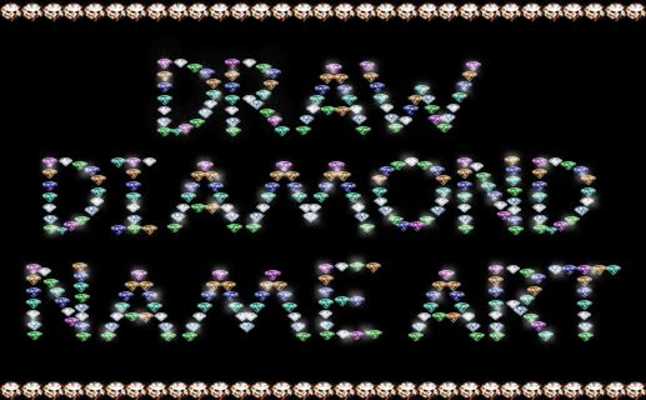 Emulate Android APK Draw Diamond Name Art