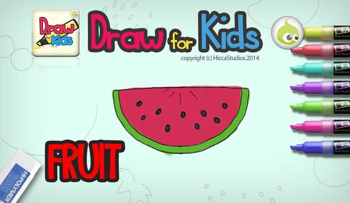 Emulate Android APK Draw for Kids, Fruit