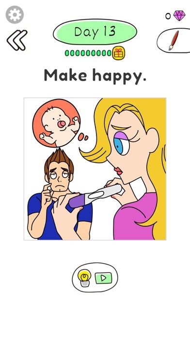Emulate iPhone app Draw Happy Baby : Puzzle Game using MyAndroid Emulate iPhone app Draw Happy Baby : Puzzle Game using MyAndroid
