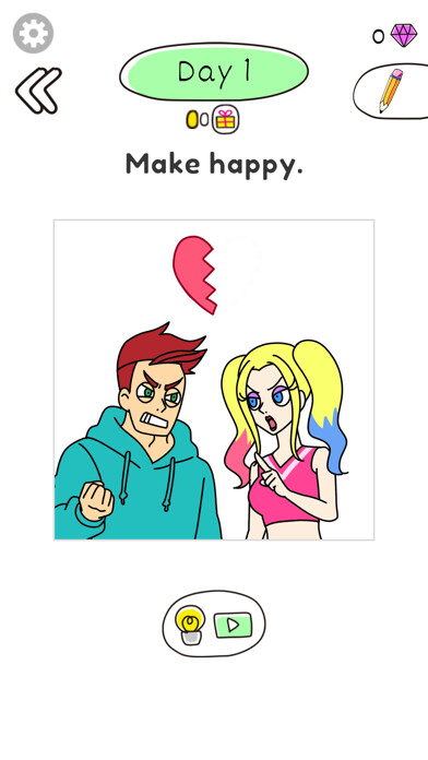 Emulate iPhone app Draw Happy Queen - Smile Game using MyAndroid Emulate iPhone app Draw Happy Queen - Smile Game using MyAndroid