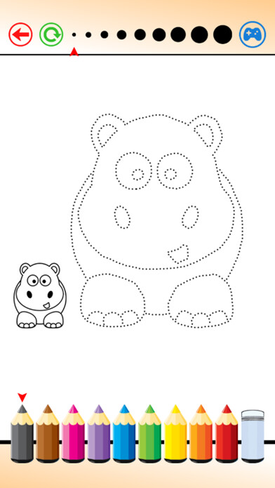 Emulate iPhone app Drawing Animal on Sketch line and Coloring for Kid using MyAndroid Emulate iPhone app Drawing Animal on Sketch line and Coloring for Kid using MyAndroid