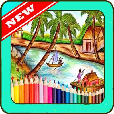 Emulate Android APK drawing beautiful scenery Emulate Android APK drawing beautiful scenery