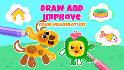 Emulate iPhone app Drawing Pad Kids Toddler Games using MyAndroid