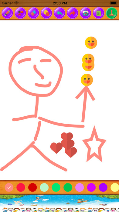 Emulate iPhone app Drawing pad: Sketch board easy using MyAndroid