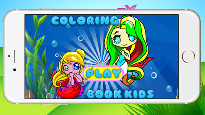 Emulate iPhone app Drawing Painting Little Mermaid - Coloring Books Princess Games For Toddler Kids and Preschool Explorers using MyAndroid