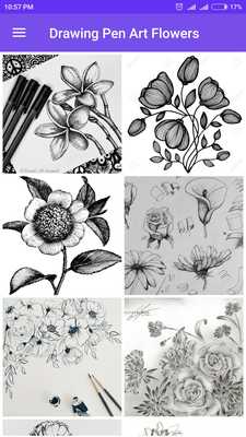 Emulate Android APK Drawing Pen Art Flowers