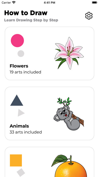 Emulate iPhone app Draw it - flower,fruit,animal using MyAndroid Emulate iPhone app Draw it - flower,fruit,animal using MyAndroid