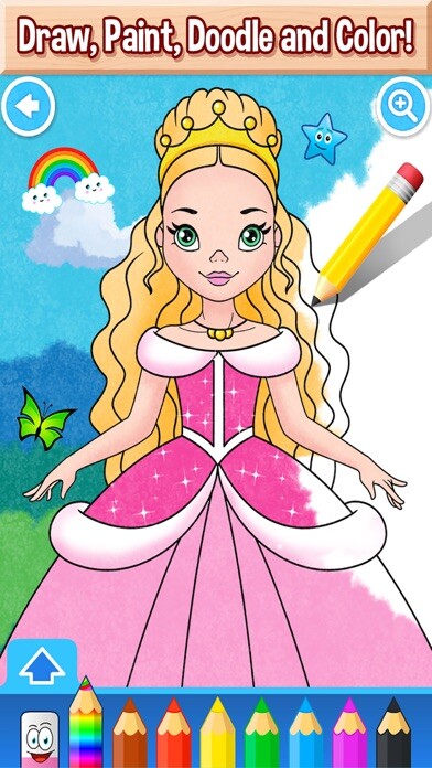 Emulate iPhone app Draw My Sweet Little Princess using MyAndroid Emulate iPhone app Draw My Sweet Little Princess using MyAndroid