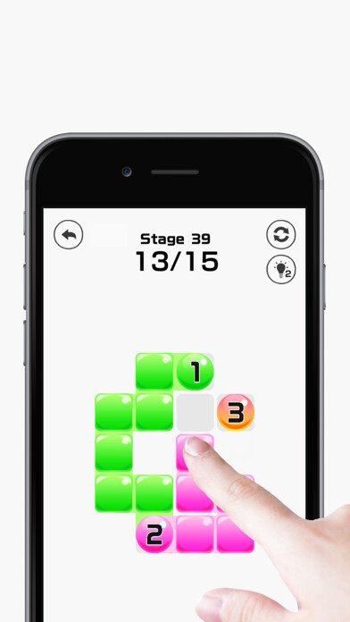 Emulate iPhone app Draw One Line: puzzle game using MyAndroid