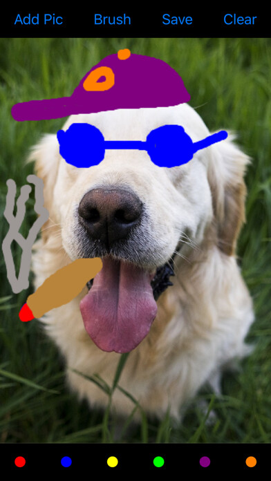 Emulate iPhone app Draw On My Pics using MyAndroid