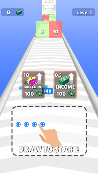 Emulate iPhone app Draw the Balls using MyAndroid