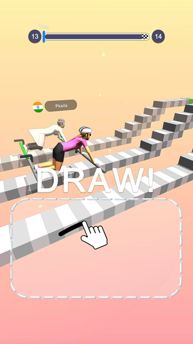 Emulate iPhone app Draw Wheels! using MyAndroid