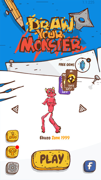 Emulate iPhone app Draw Your Monster using MyAndroid