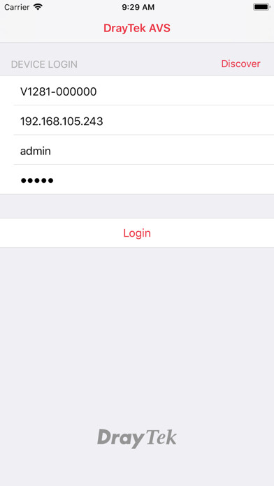 Emulate iPhone app DrayTek AVS using MyAndroid Emulate iPhone app DrayTek AVS using MyAndroid