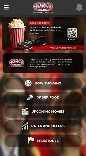 Run android online APK DRC Cinemas - Online Ordering from MyAndroid or emulate DRC Cinemas - Online Ordering using MyAndroid