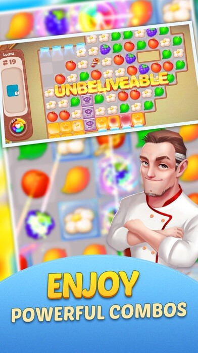 Emulate iPhone app Dream Cafe-Match 3 Crush using MyAndroid