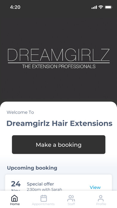 Emulate iPhone app Dreamgirlz Hair Extensions using MyAndroid