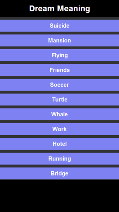 Emulate iPhone app Dream meaning pocketbook using MyAndroid Emulate iPhone app Dream meaning pocketbook using MyAndroid