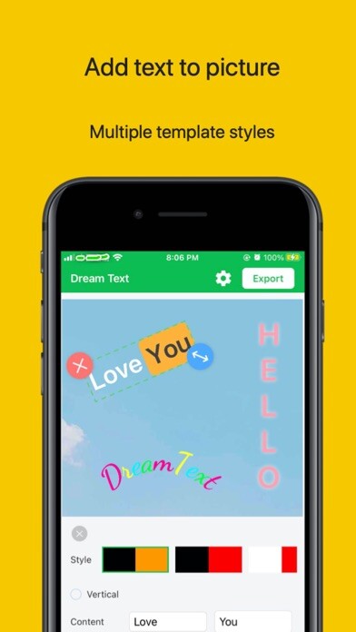 Emulate iPhone app Dream Text: Add Text to Photos using MyAndroid Emulate iPhone app Dream Text: Add Text to Photos using MyAndroid