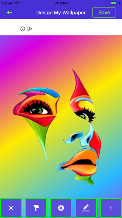 Emulate iPhone app Dream Wallpapers: HD Wallpaper using MyAndroid