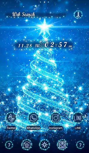 Emulate Android APK Dreamy Wallpaper Magical Christmas Tree Theme