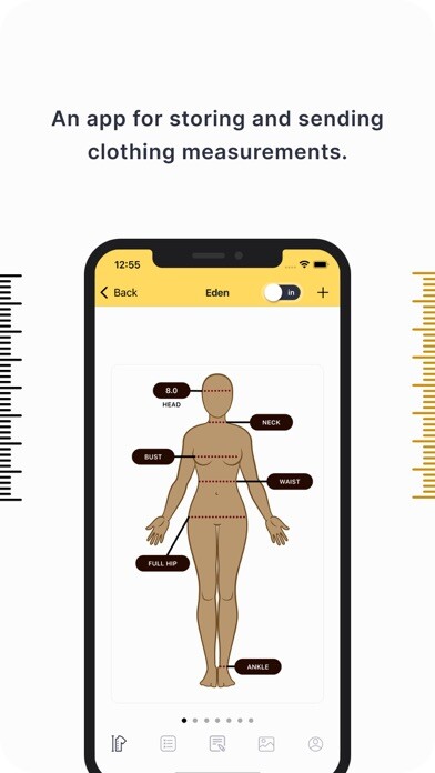 Emulate iPhone app Dress Measurement using MyAndroid