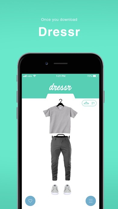 Emulate iPhone app Dressr using MyAndroid