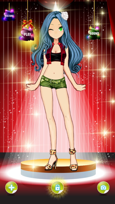 Emulate iPhone app dress up anime cute girls games using MyAndroid